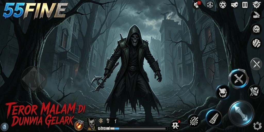 Gameplay menegangkan dengan suasana mencekam dan makhluk menyeramkan.