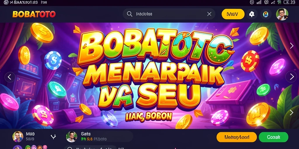 Screenshot utama BOBATOTO menampilkan gameplay slot yang menarik dan interaktif.