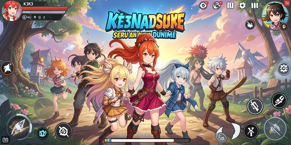 Tampilan gameplay K3K3 yang menarik dan interaktif.