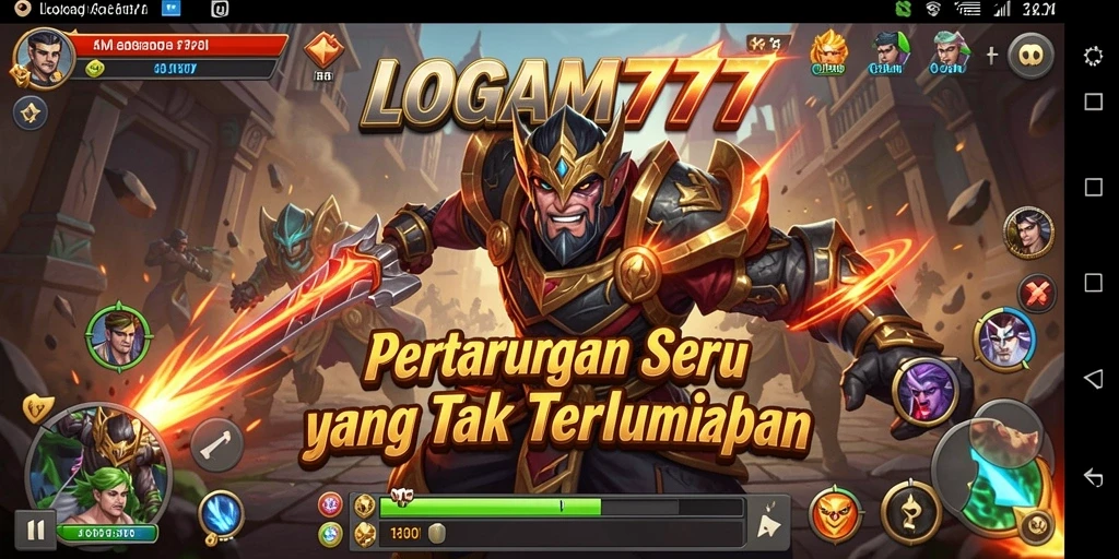 Tangkapan layar LOGAM777 menampilkan aksi pertarungan yang mendebarkan.