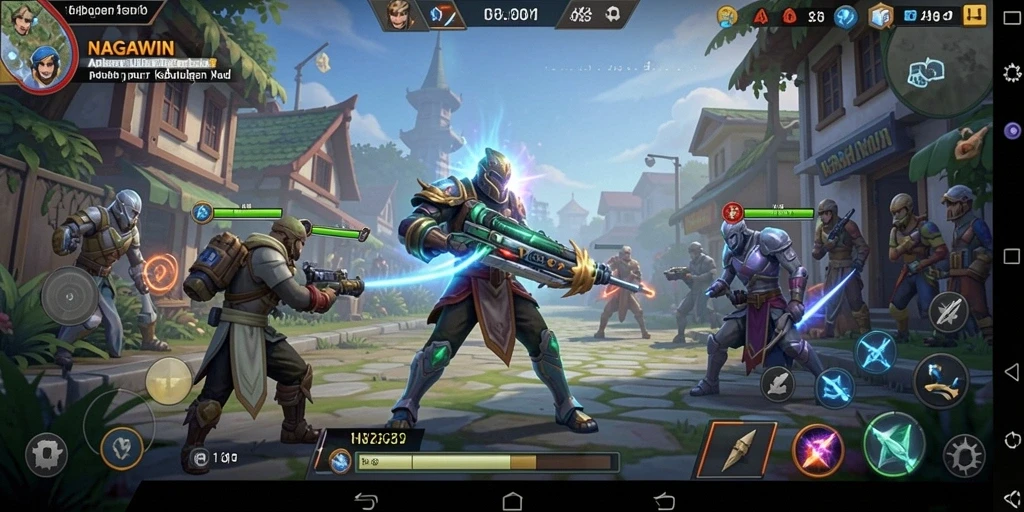 Screenshot utama NAGAWIN menampilkan antarmuka aplikasi yang ramah pengguna.