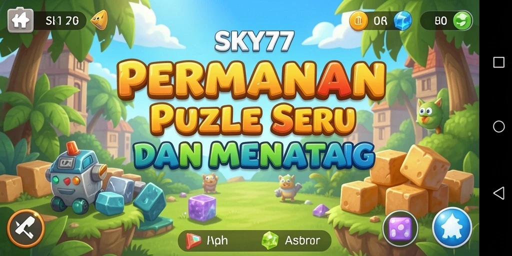 Tampilan gameplay SKY77 dengan tantangan puzzle yang menarik.
