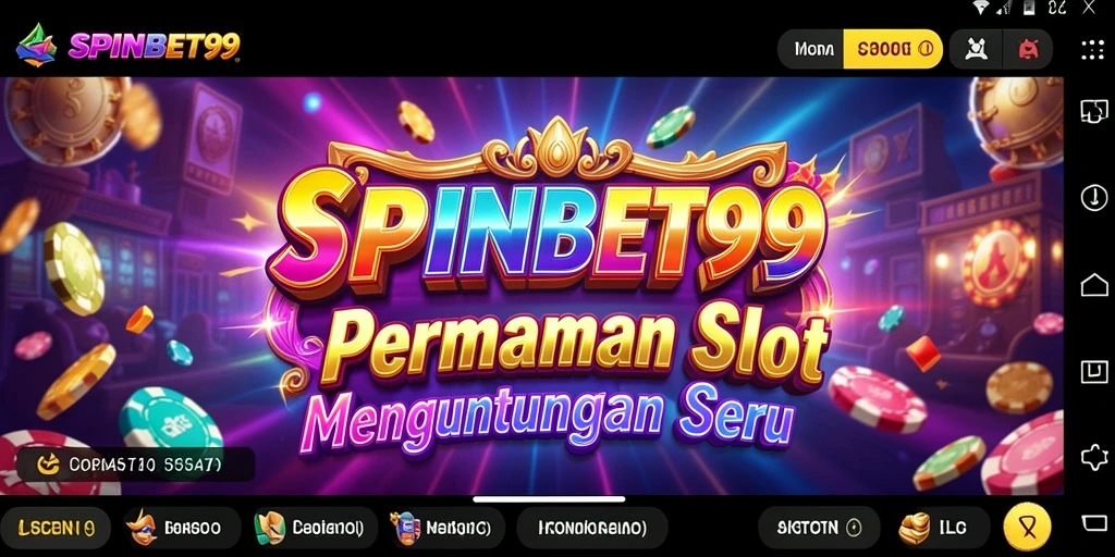 Tampilan gameplay menawan pada SPINBET99 dengan warna-warna cerah.
